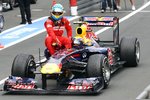 Foto zur News: Fernando Alonso (Ferrari) als Fahrgast bei Mark Webber (Red Bull)