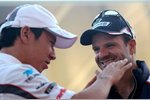 Foto zur News: Kamui Kobayashi (Sauber) und Rubens Barrichello (Williams)