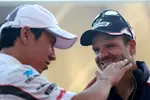 Foto zur News: Kamui Kobayashi (Sauber) und Rubens Barrichello (Williams)