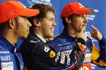 Foto zur News: Lewis Hamilton (McLaren), Sebastian Vettel (Red Bull) und Jenson Button (McLaren)