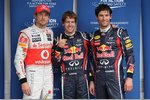Gallerie: Jenson Button (McLaren), Sebastian Vettel (Red Bull) und Mark Webber (Red Bull)