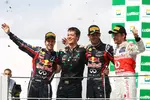 Gallerie: Sebastian Vettel (Red Bull), Mark Webber (Red Bull) und Jenson Button (McLaren)