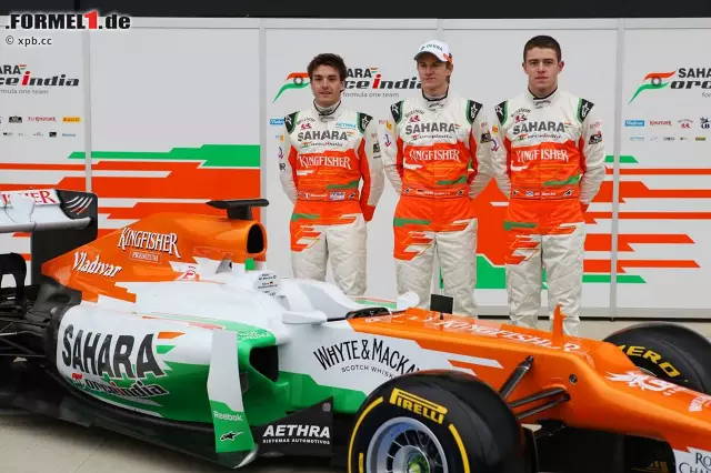 Sein Teamkollege ist Paul di Resta, den er später klar nach Punkten schlagen kann. Foto zur News: Sein Teamkollege ist Paul di Resta, den er später klar nach Punkten schlagen kann.