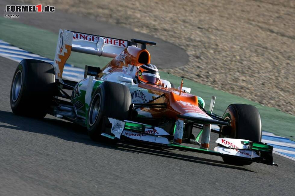 Foto zur News: Und das war damals sein Dienstauto: Nico Hülkenberg im Force India von 2012.