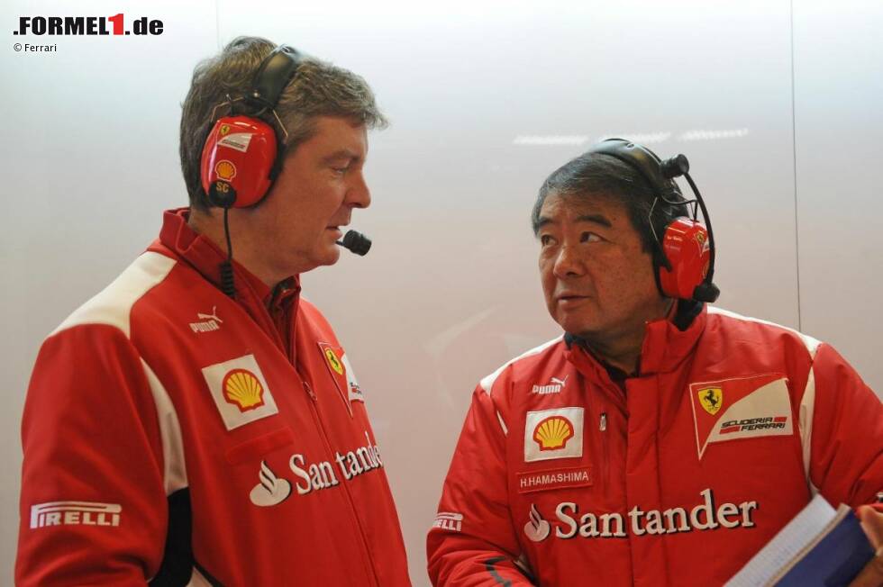 Foto zur News: Steve Clark und Hirohide Hamashima (Ferrari)