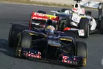 Foto zur News: Jean-Eric Vergne (Toro Rosso) und Sergio Perez (Sauber)