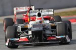 Foto zur News: Felipe Massa (Ferrari) Sergio Perez (Sauber)