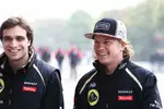 Foto zur News: Jerome D&#039;Ambrosio (Lotus) und Kimi Räikkönen (Lotus)