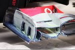 Foto zur News: McLaren-Frontflügel nach einem Test mit FloViz-Farbe