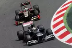 Foto zur News: Pastor Maldonado (Williams) und Kimi Räikkönen (Lotus)