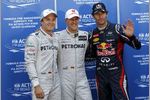Gallerie: Nico Rosberg (Mercedes), Michael Schumacher (Mercedes) und Mark Webber (Red Bull)