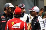 Gallerie: Jean-Eric Vergne (Toro Rosso), Felipe Massa (Ferrari), Bruno Senna (Williams) und Pastor Maldonado (Williams)