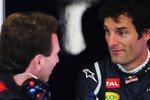 Foto zur News: Mark Webber (Red Bull) und Christian Horner (Red-Bull-Teamchef)