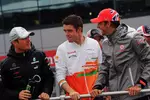 Gallerie: Nico Rosberg (Mercedes), Paul di Resta (Force India) und Jenson Button (McLaren)