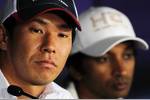 Foto zur News: Kamui Kobayashi (Sauber) und Narain Karthikeyan (HRT)
