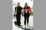 Foto zur News: Heikki Kovalainen (Caterham) mit Freundin Catherine Hyde beim Großen Preis von Ungarn