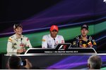Gallerie: Romain Grosjean (Lotus), Lewis Hamilton (McLaren) und Sebastian Vettel (Red Bull)
