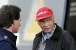 Foto zur News: Christian Horner (Red-Bull-Teamchef) und Niki Lauda