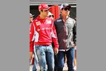 Foto zur News: Felipe Massa (Ferrari) und Kamui Kobayashi (Sauber)