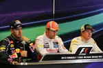 Gallerie: Sebastian Vettel (Red Bull), Jenson Button (McLaren) und Kimi Räikkönen (Lotus)