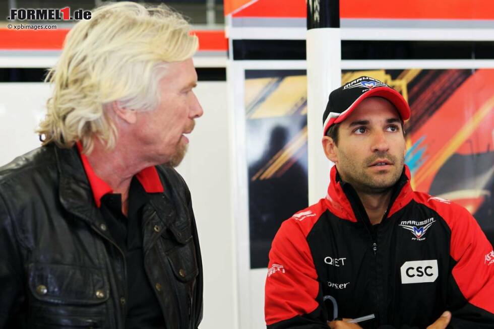 Foto zur News: Virgin-Chef Richard Branson und Timo Glock (Marussia)