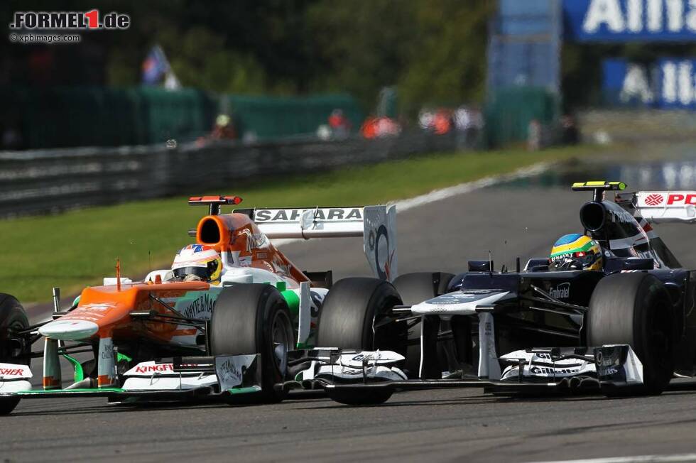 Foto zur News: Paul di Resta (Force India) und Bruno Senna (Williams)