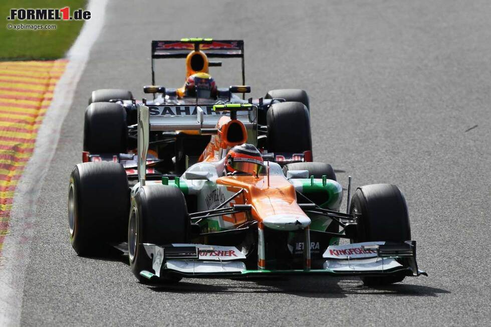 Foto zur News: Nico Hülkenberg (Force India) und Mark Webber (Red Bull)