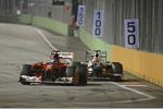 Gallerie: Fernando Alonso (Ferrari) vor Sergio Perez (Sauber)