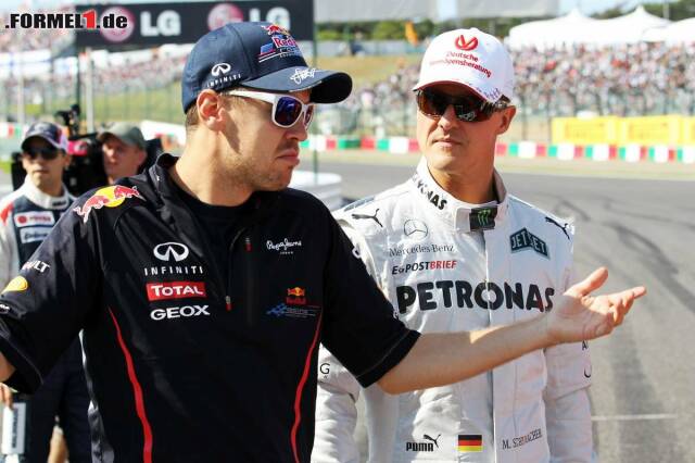 Foto zur News: Wenn es "Schumi" wohl einem Fahrer gönnen würde, dann ist es Vettel, denn die beiden verbindet eine enge Freundschaft