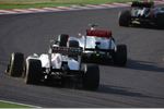 Gallerie: Lewis Hamilton (McLaren) vor und Kamui Kobayashi (Sauber)