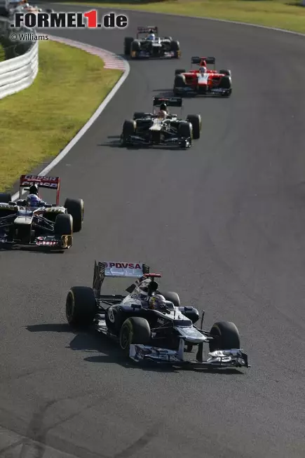 Pastor Maldonado (Williams), Daniel Ricciardo (Toro Rosso), Heikki Kovalainen (Caterham) und Timo Glock (Marussia) Foto zur News: Pastor Maldonado (Williams), Daniel Ricciardo (Toro Rosso), Heikki Kovalainen (Caterham) und Timo Glock (Marussia)