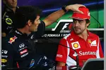 Foto zur News: Mark Webber (Red Bull) und Fernando Alonso (Ferrari)