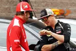 Foto zur News: Fernando Alonso (Ferrari) und Kimi Räikkönen (Lotus)