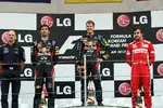 Gallerie: Mark Webber (Red Bull), Sebastian Vettel (Red Bull) und Fernando Alonso (Ferrari)