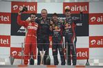 Gallerie: Fernando Alonso (Ferrari), Jonathan Wheatley (Red Bull), Sebastian Vettel (Red Bull) und Mark Webber (Red Bull)