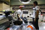 Foto zur News: Lewis Hamilton und Sam Michael (McLaren)
