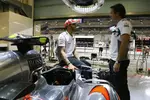 Foto zur News: Lewis Hamilton und Sam Michael (McLaren)