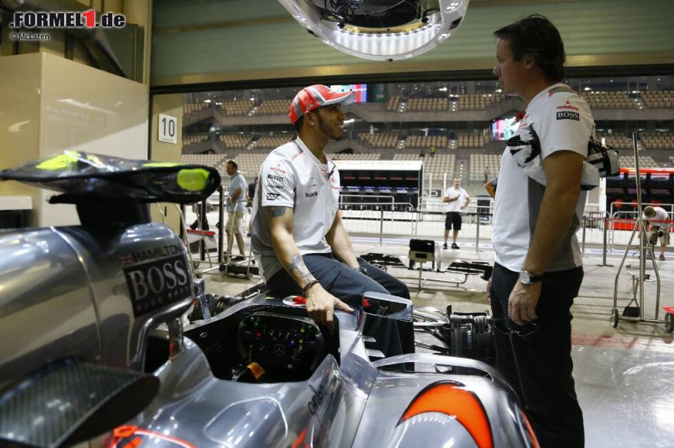 Foto zur News: Lewis Hamilton und Sam Michael (McLaren)