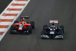 Foto zur News: Bruno Senna (Williams) und Timo Glock (Marussia)
