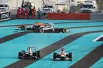 Foto zur News: Paul di Resta (Force India), Sergio Perez (Sauber), Bruno Senna (Williams) und Nico Hülkenberg (Force India)