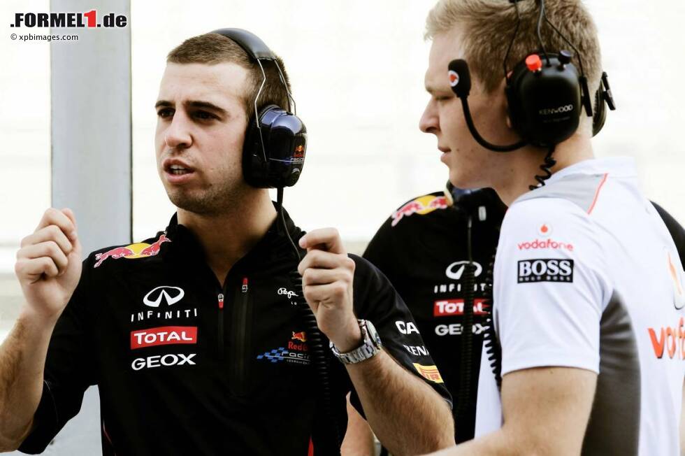 Foto zur News: Robin Frijns (Red Bull) und Kevin Magnussen (McLaren)
