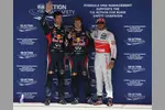 Gallerie: Sebastian Vettel (Red Bull), Lewis Hamilton (McLaren) und Mark Webber (Red Bull)