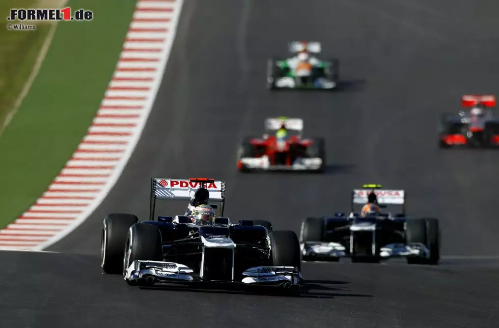 Foto zur News: Pastor Maldonado (Williams) und Bruno Senna (Williams)