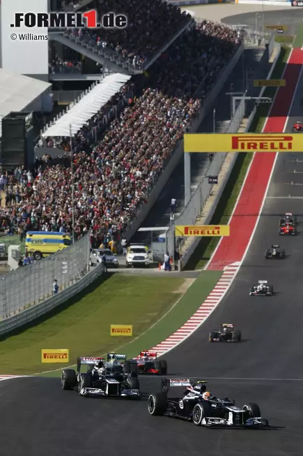 Foto zur News: Bruno Senna (Williams) und Pastor Maldonado (Williams)