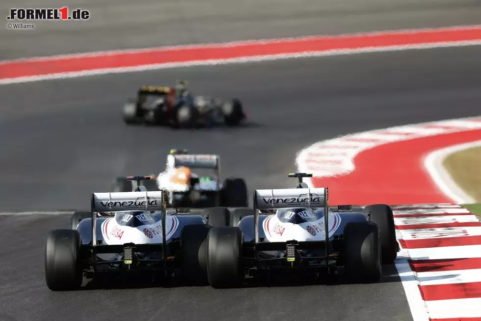 Foto zur News: Bruno Senna (Williams) und Pastor Maldonado (Williams)