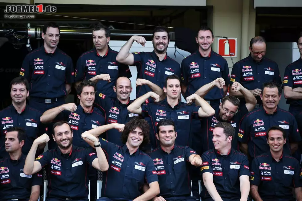 Foto zur News: Jahres-Gruppenfoto von Toro Rosso