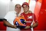 Foto zur News: Felipe Massa (Ferrari) fährt mit dem Helmdesign seines Vaters Luiz Antonio, früher ein Tourenwagen-Rennfahrer