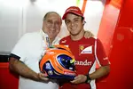 Foto zur News: Felipe Massa (Ferrari) fährt mit dem Helmdesign seines Vaters Luiz Antonio, früher ein Tourenwagen-Rennfahrer