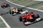 Gallerie: Felipe Massa (Ferrari), Nico Hülkenberg (Force India) und Lewis Hamilton (McLaren)