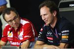 Gallerie: Stefano Domenicali (Ferrari-Teamchef) und Christian Horner (Red-Bull-Teamchef)